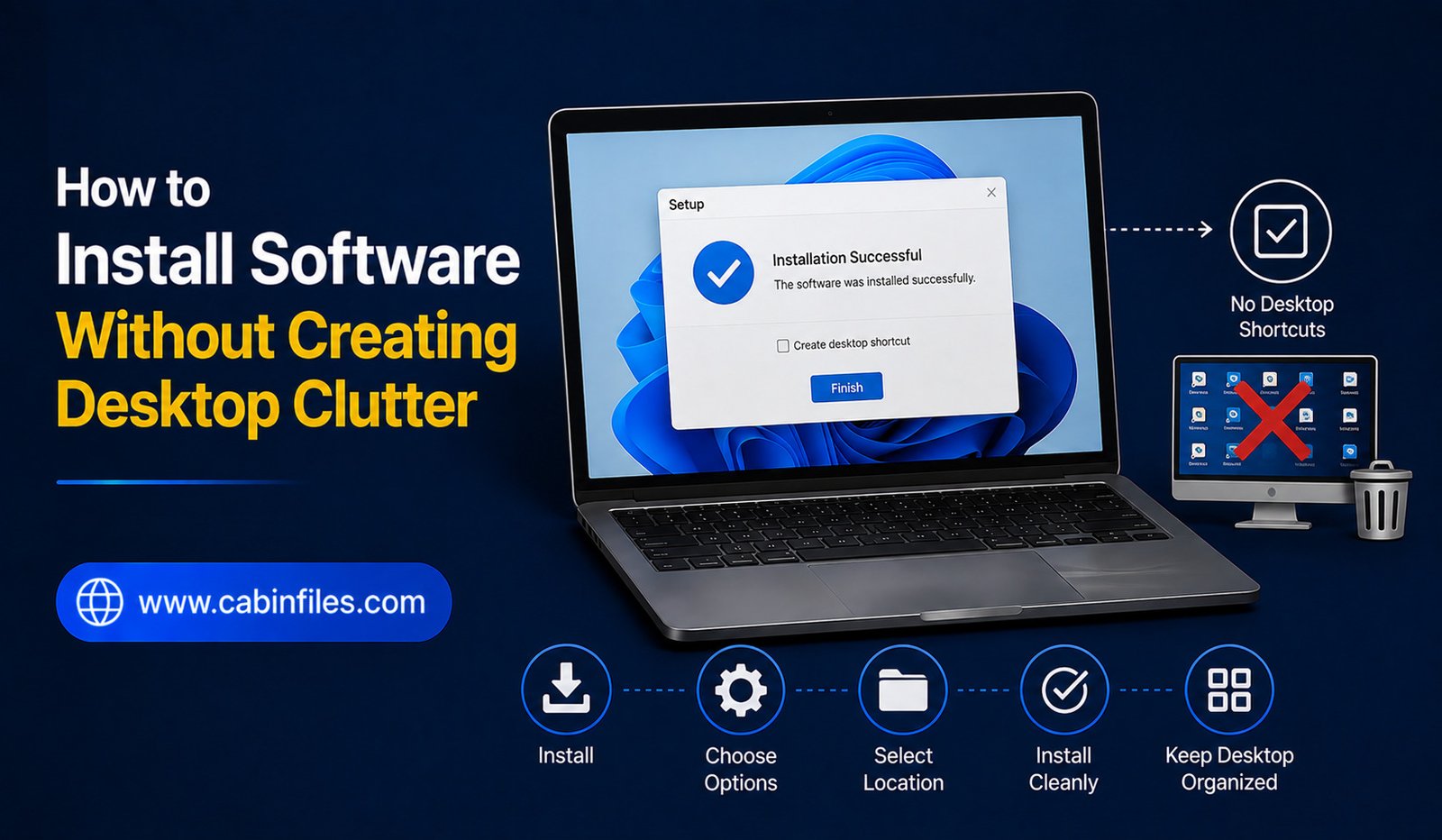 How to Install Software Without Creating Desktop Clutter